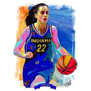 Caitlin Clark Indiana Fever Basketball Sports Poster Print Wall Art 18x24